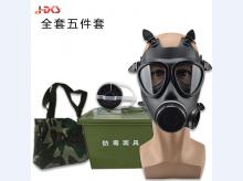  FMJ05型防毒面具5件套 防毒烟雾生化训练防毒 头戴式 全面罩