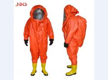  轻型消防连体防化服 重型全封闭化学防护服 化工厂氨车间腐蚀液体检查 重型防化服单阀门款